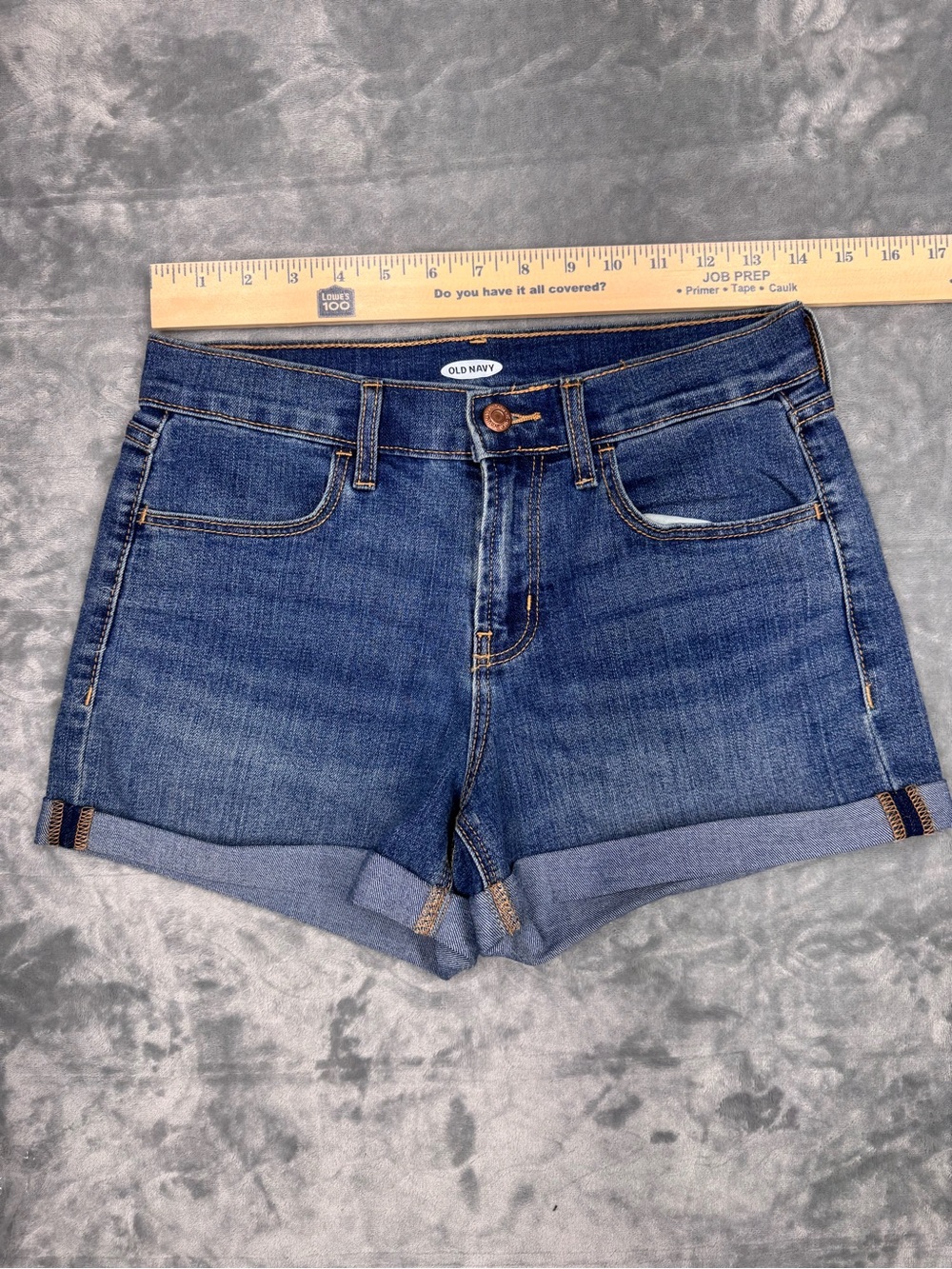 Old Navy Dark Blue Denim Shorts - Picture 7 of 9